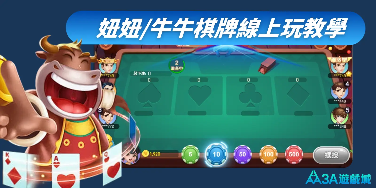 妞妞/牛牛棋牌線上玩教學，帶你學會經典棋牌與熱門娛樂城平台！