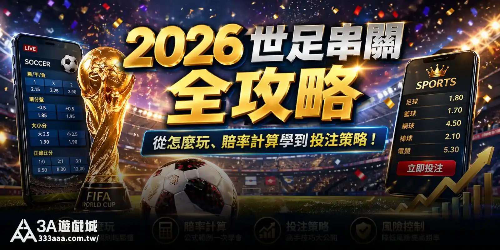 2026世足串關全攻略：從怎麼玩、賠率計算學到投注策略！