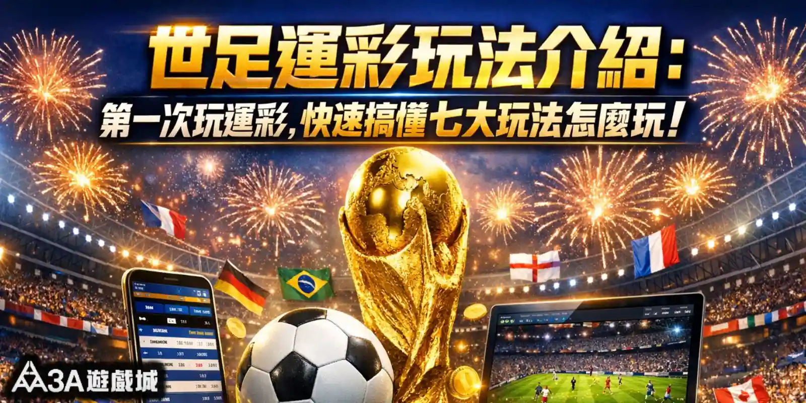 世足運彩玩法介紹:第一次玩運彩,快速搞懂七大玩法怎麼玩!